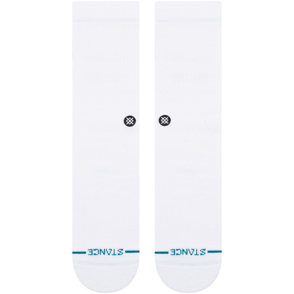 2026 Stance Unisex Icon Crew Sock M311D14ICO - White / Black
